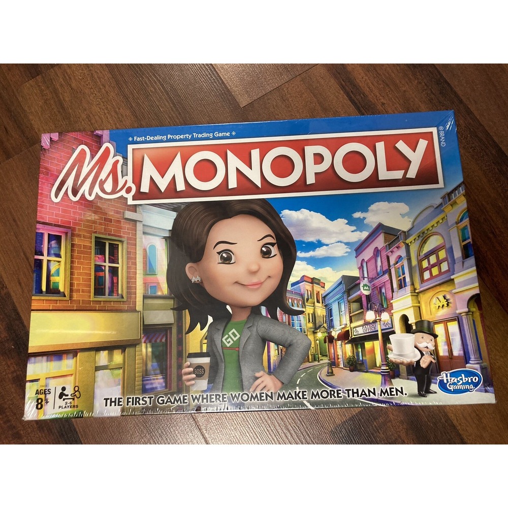 *NEW Ms. Monopoly Board Game for Ages 8 & Up Hasbro Ms Miss Monopoly Game Brand